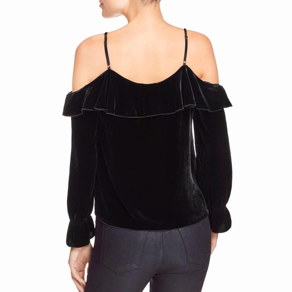 Joie Alyse Velvet Cold Shoulder Top HOST PICK - Picture 2 of 5